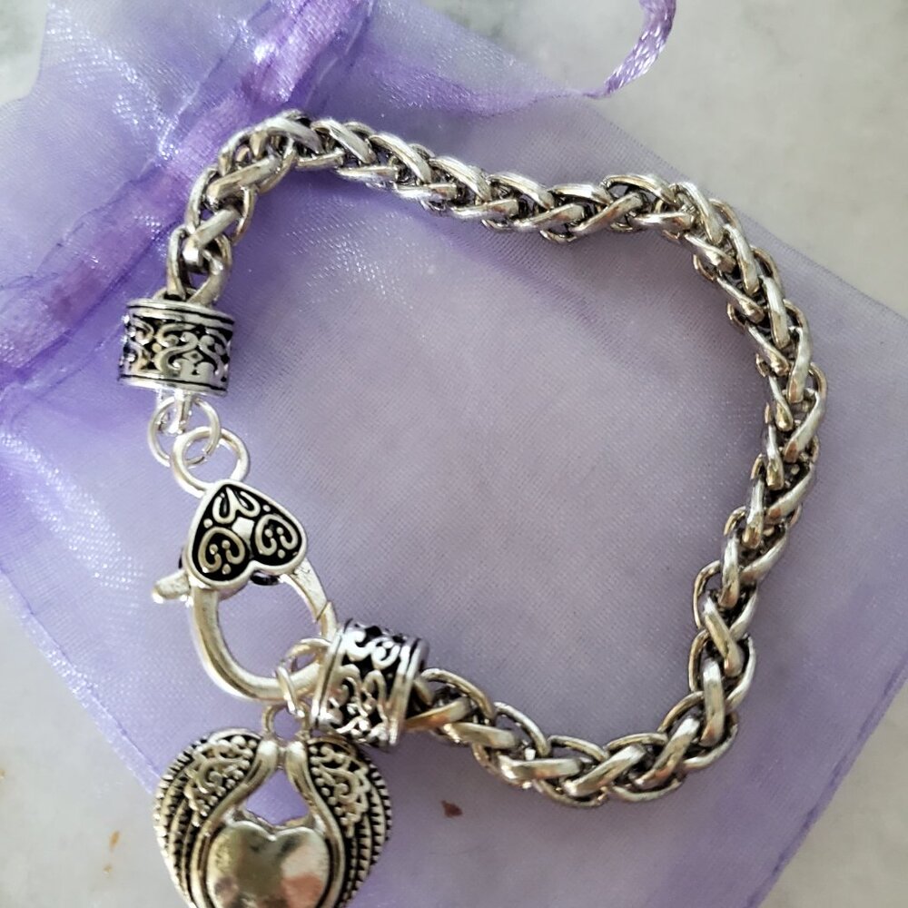 Brighton Puffed Heart Bracelet - Wing New Condition - Picture 3 of 4